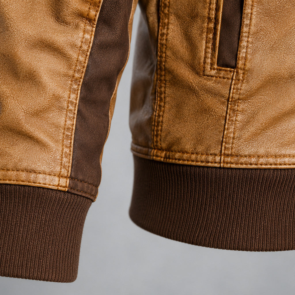 Lederjacke Kaprun – Detailaufnahme