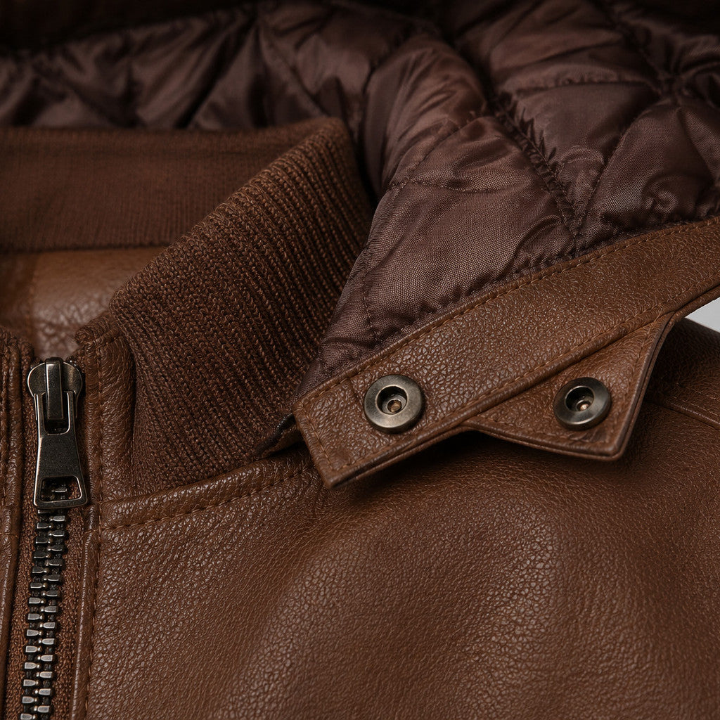 Lederjacke Zillertal – Detailaufnahme