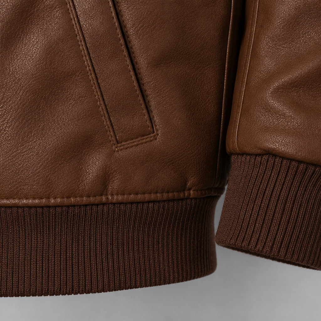 Lederjacke Zillertal – Detailaufnahme