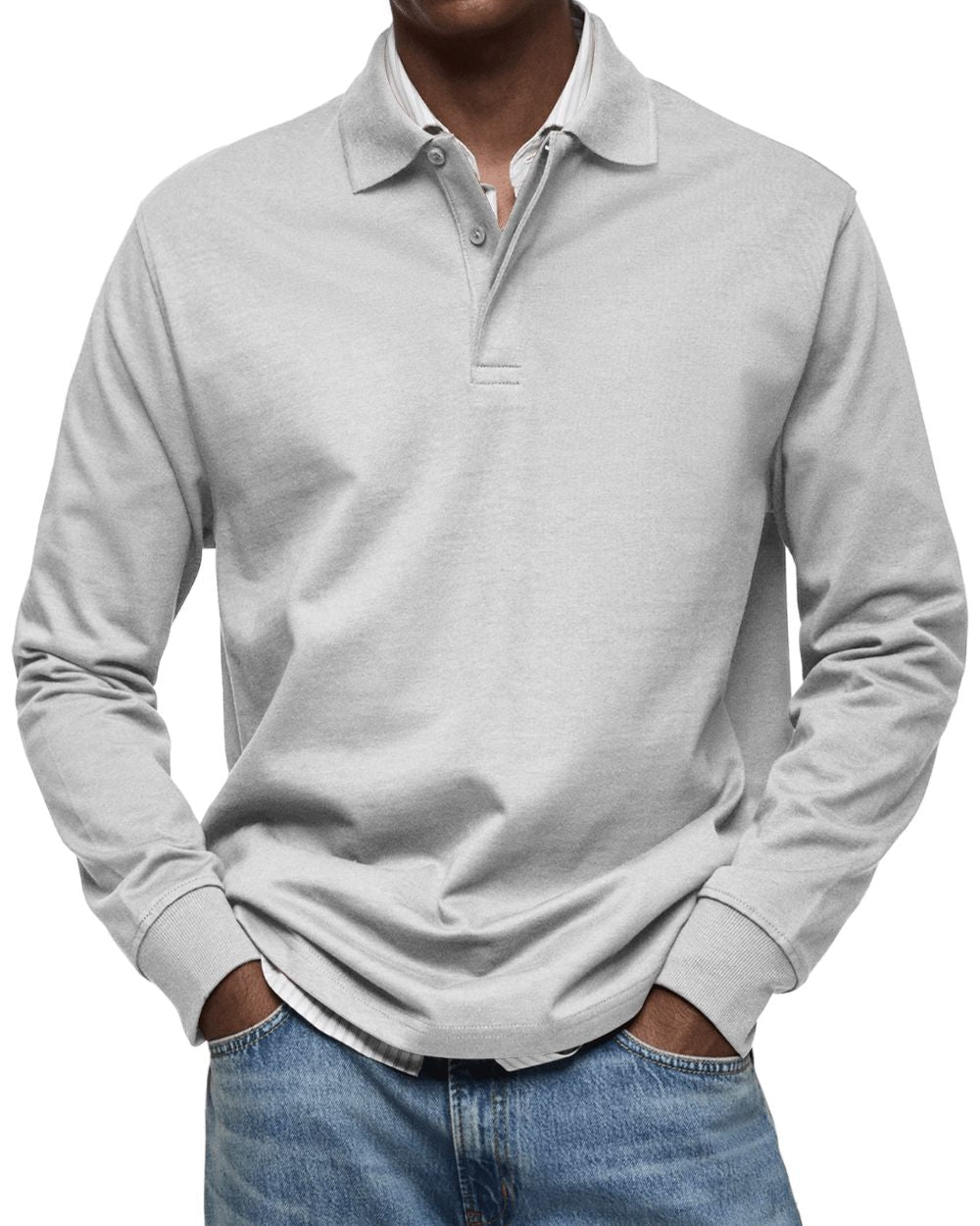 Lässiger Polo-Pullover