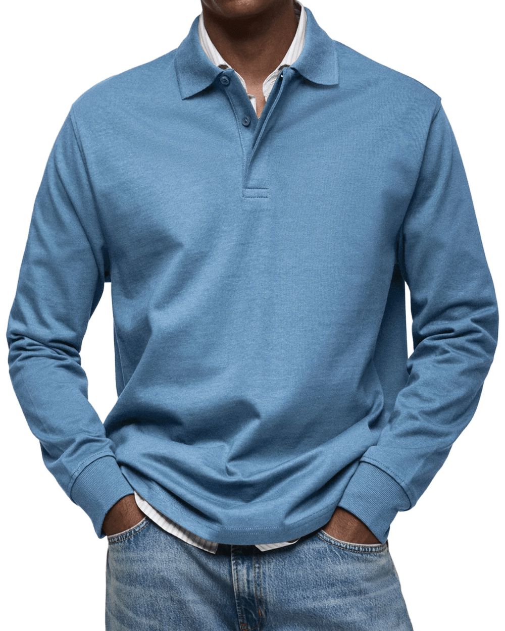 Lässiger Polo-Pullover