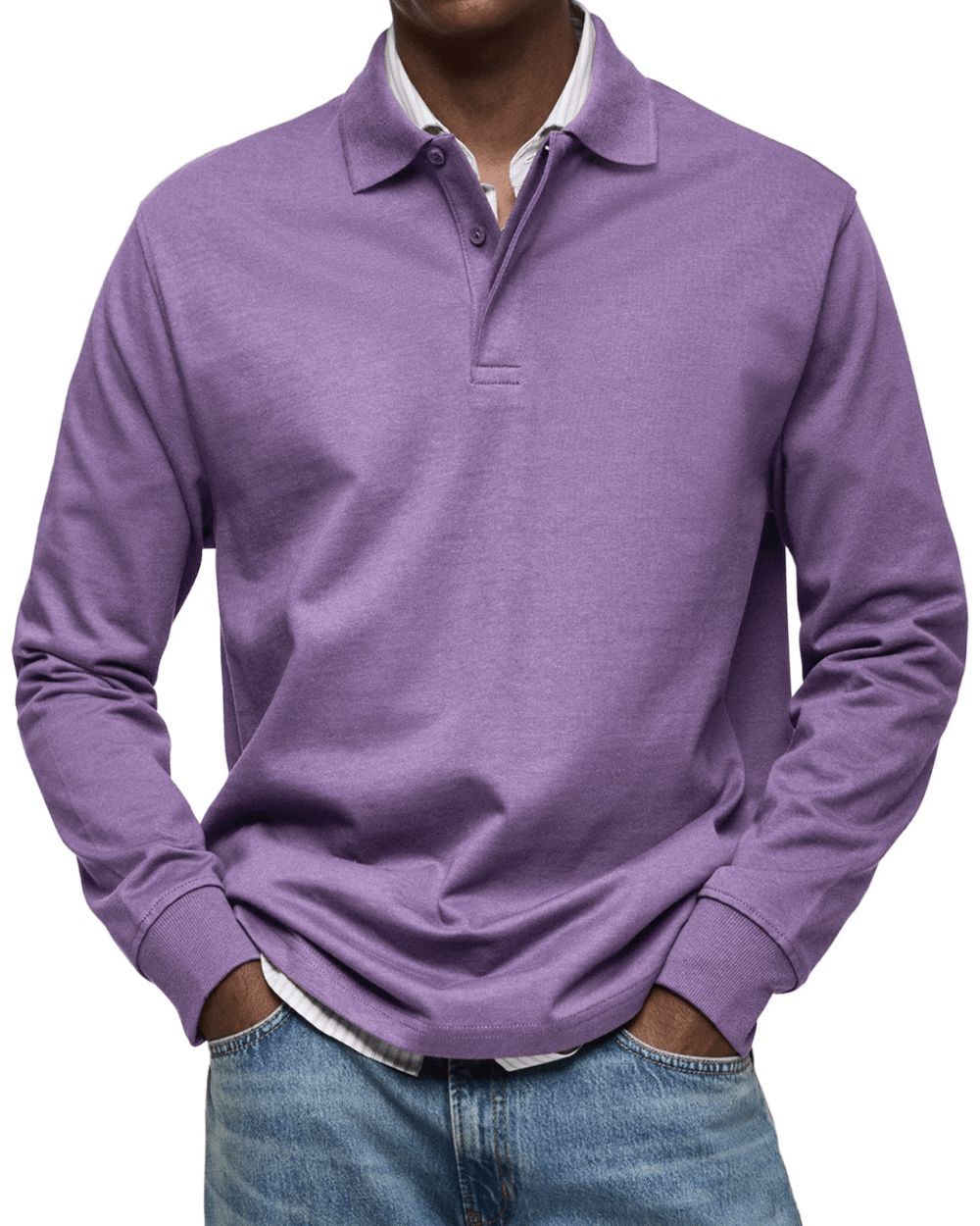 Lässiger Polo-Pullover