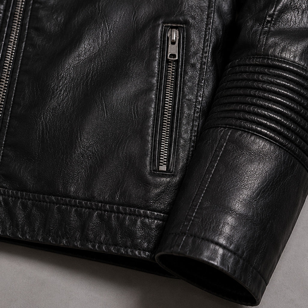 Lederjacke Dachstein – Detailaufnahme