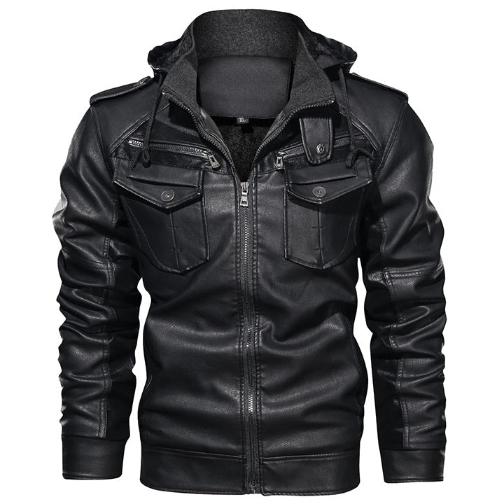 Lederjacke Kaprun – Schwarz