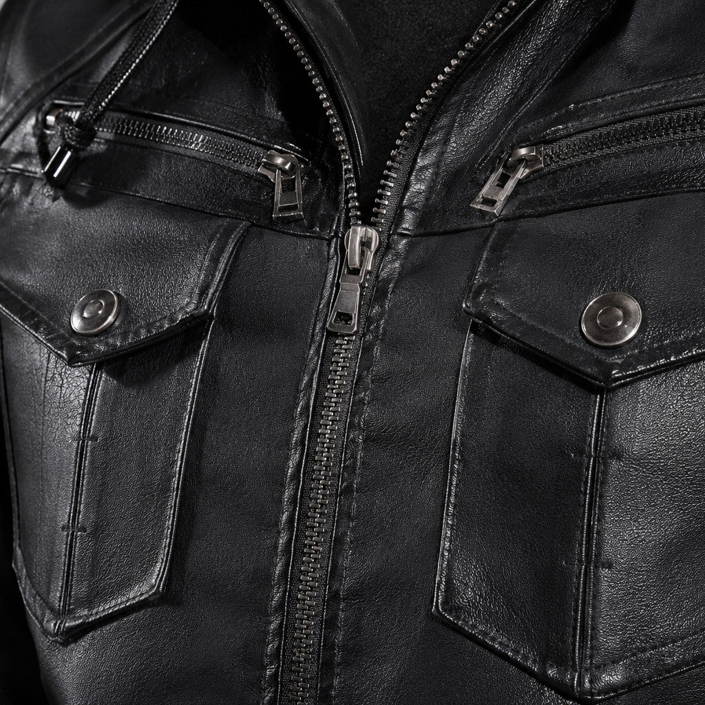 Lederjacke Kaprun – Detailaufnahme