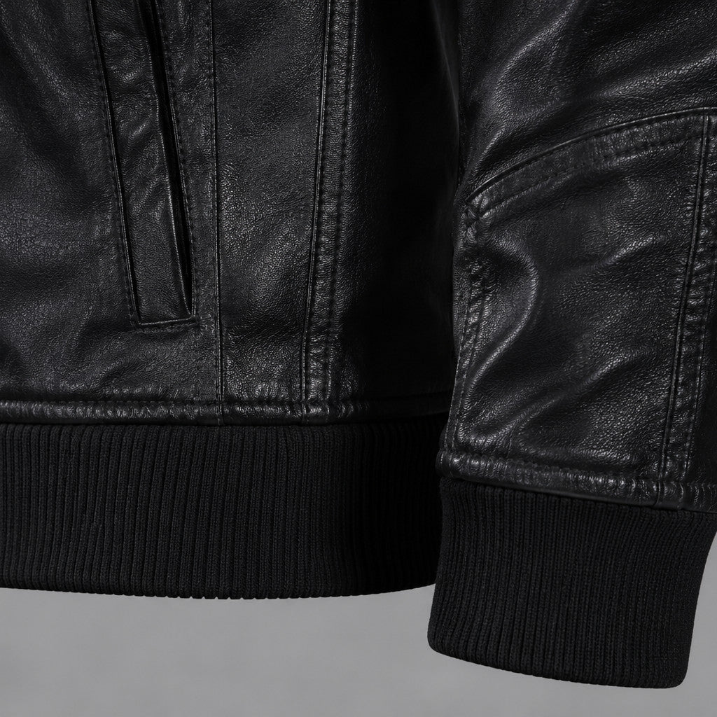 Lederjacke Kaprun – Detailaufnahme