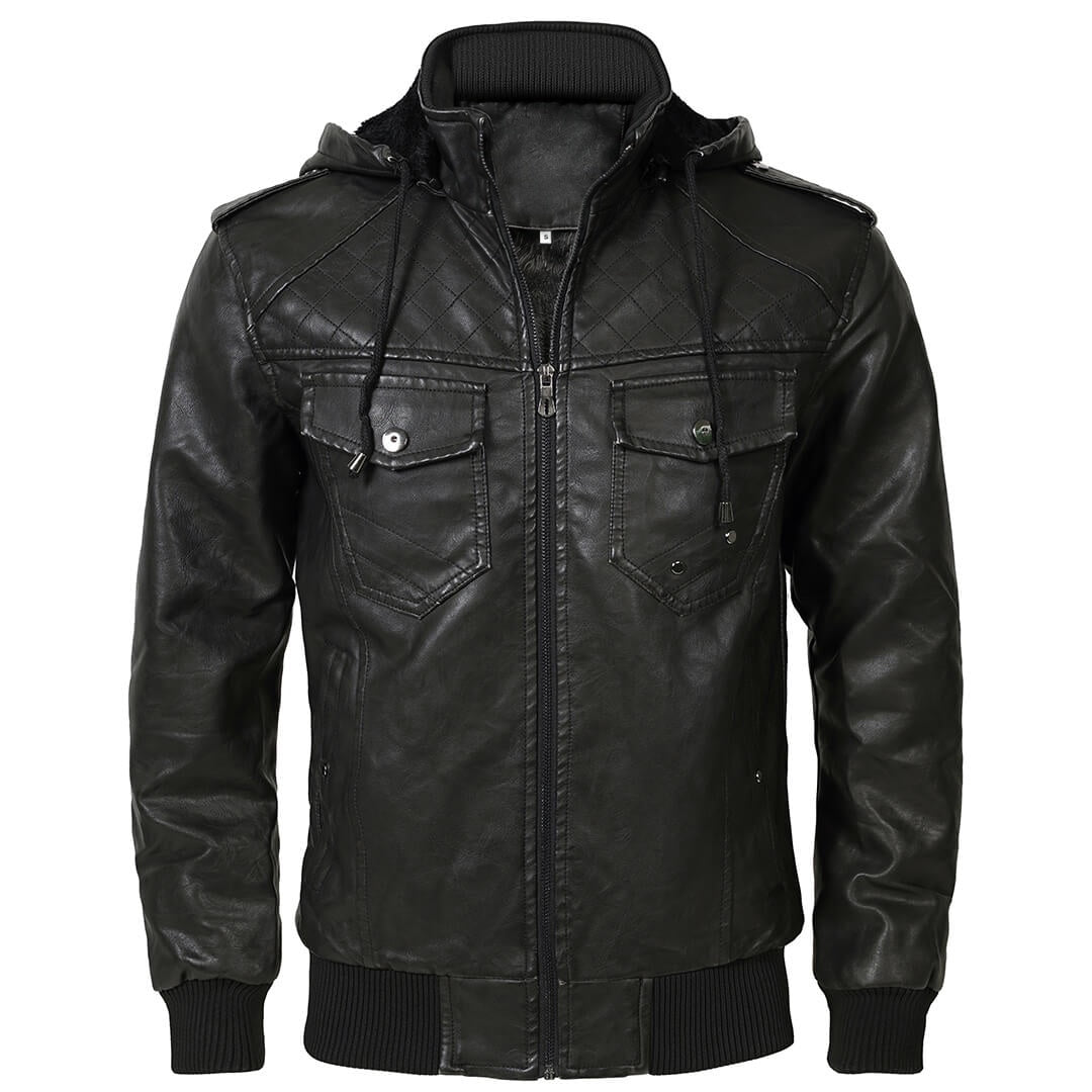 Lederjacke Seefeld – Schwarz
