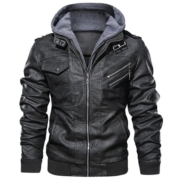 Lederjacke Sölden – Schwarz