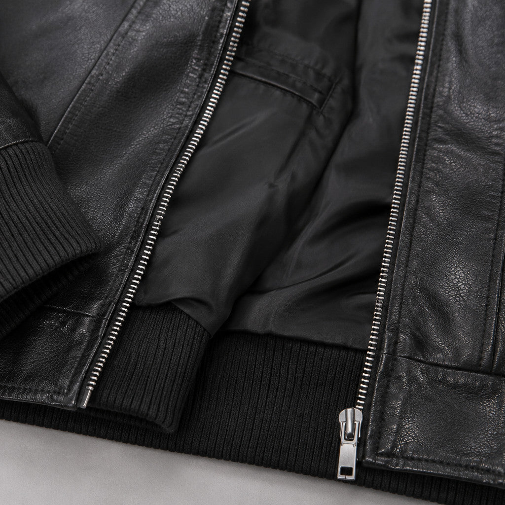 Lederjacke Sölden – Detailaufnahme