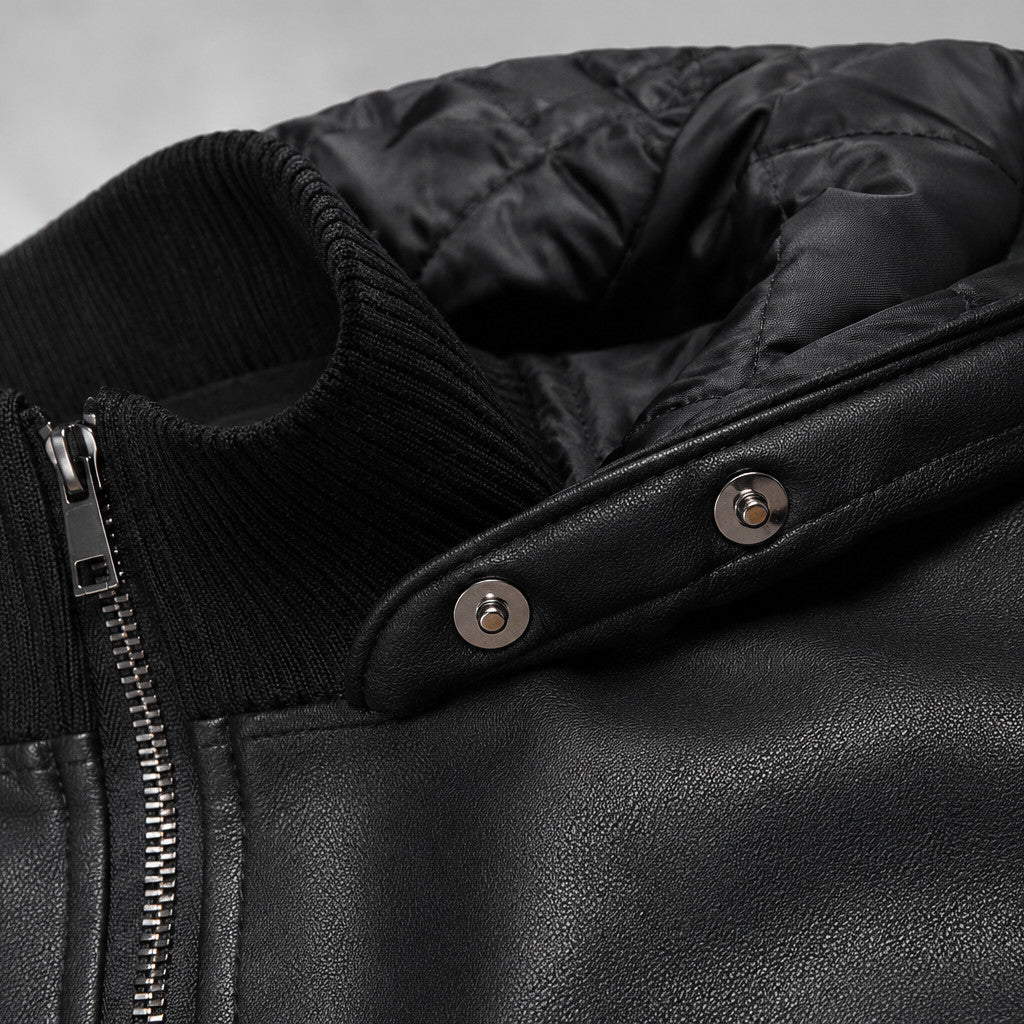 Lederjacke Zillertal – Detailaufnahme