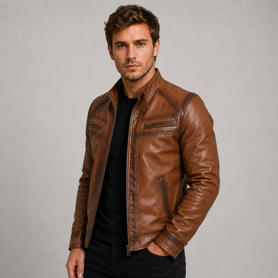 Lederjacke Montafon — Model
