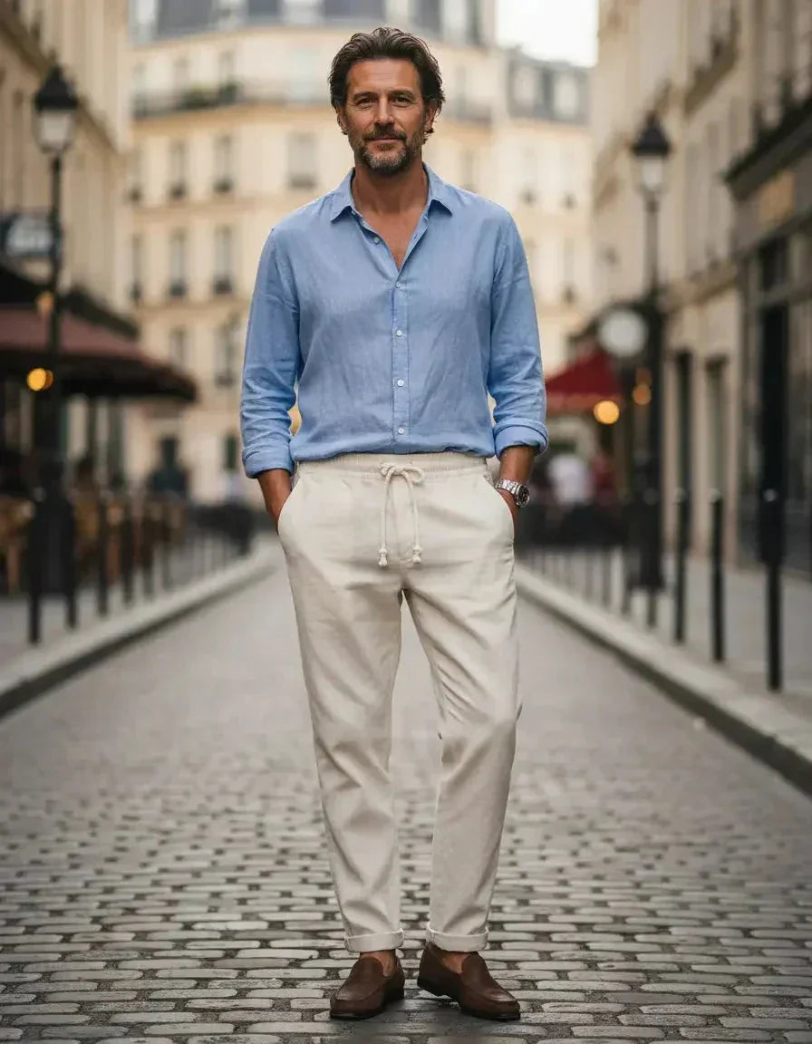 Stilvolle Leinenhose