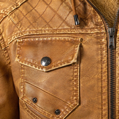 Lederjacke Seefeld – Detailaufnahme