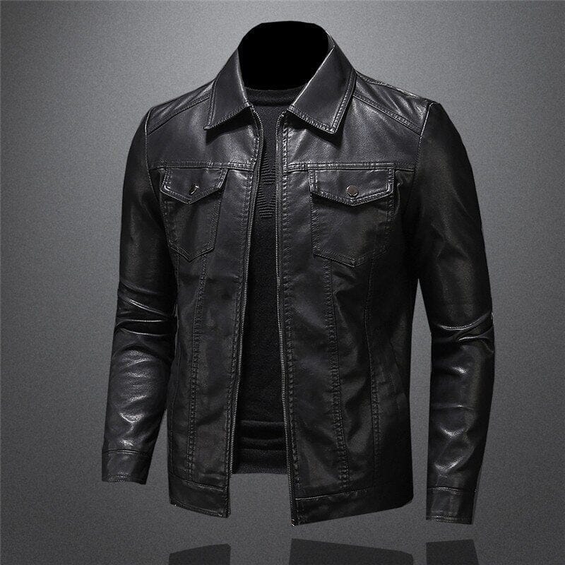 Jacke aus veganem Leder