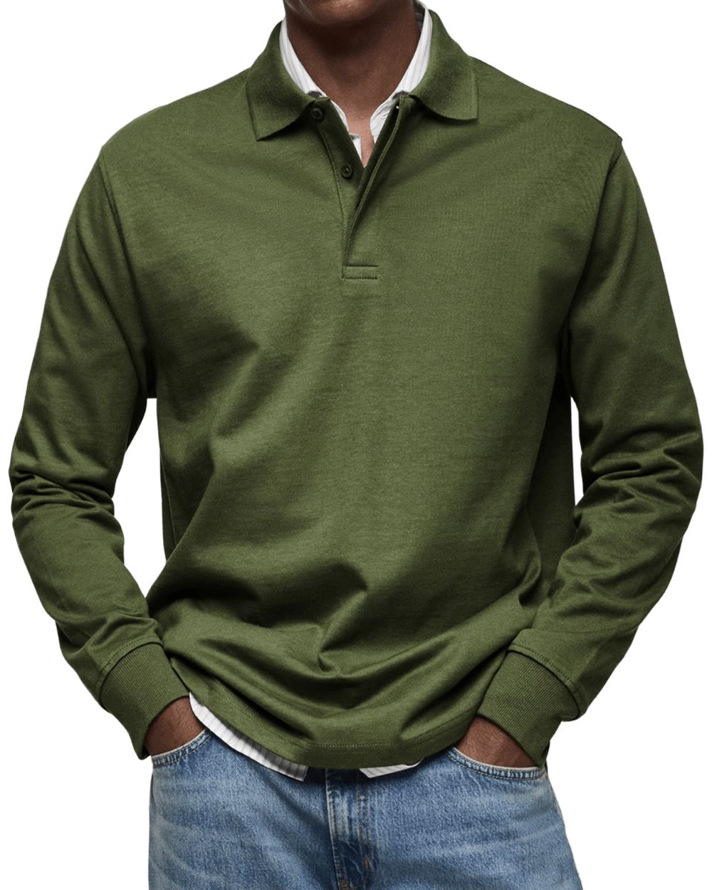 Lässiger Polo-Pullover