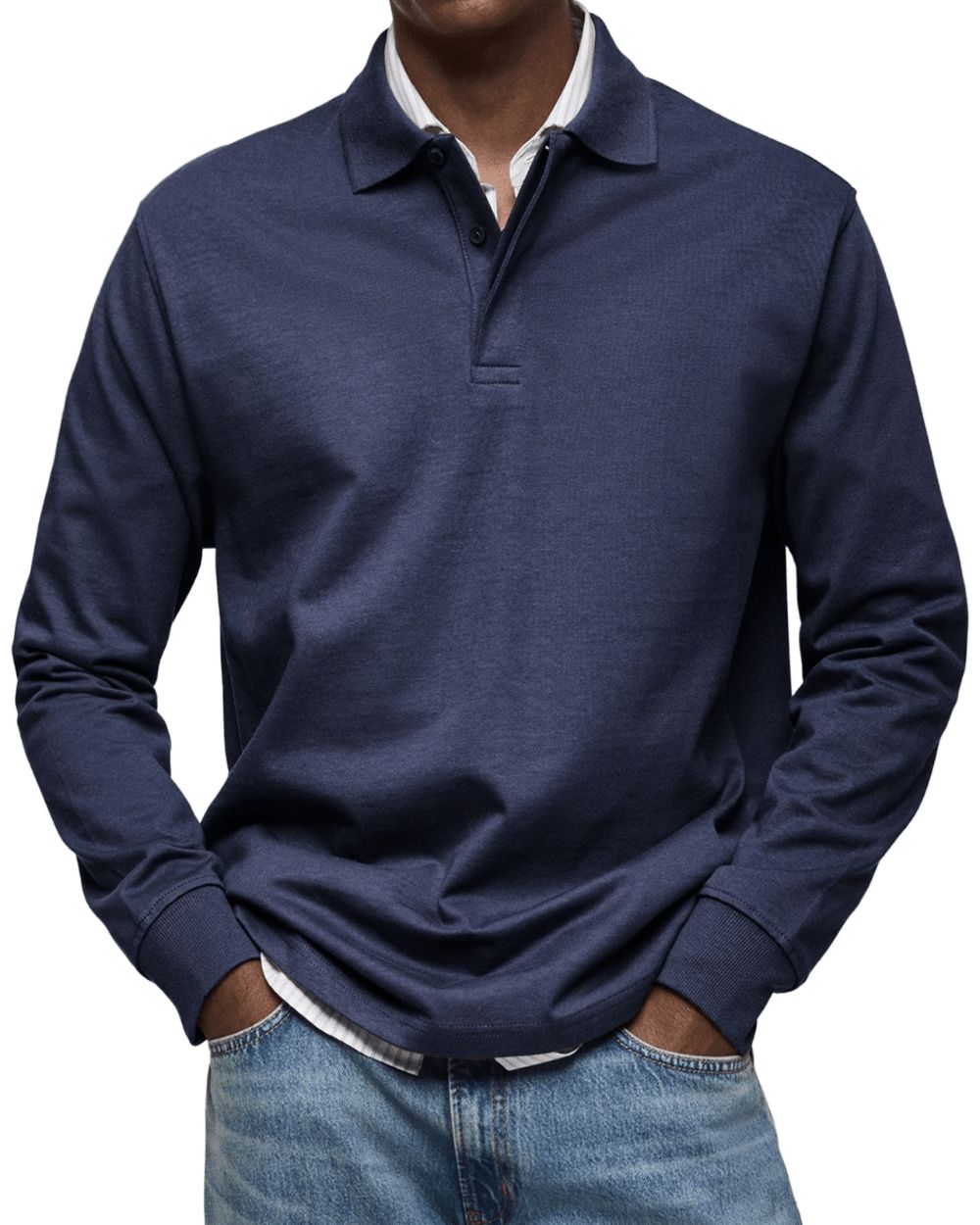 Lässiger Polo-Pullover