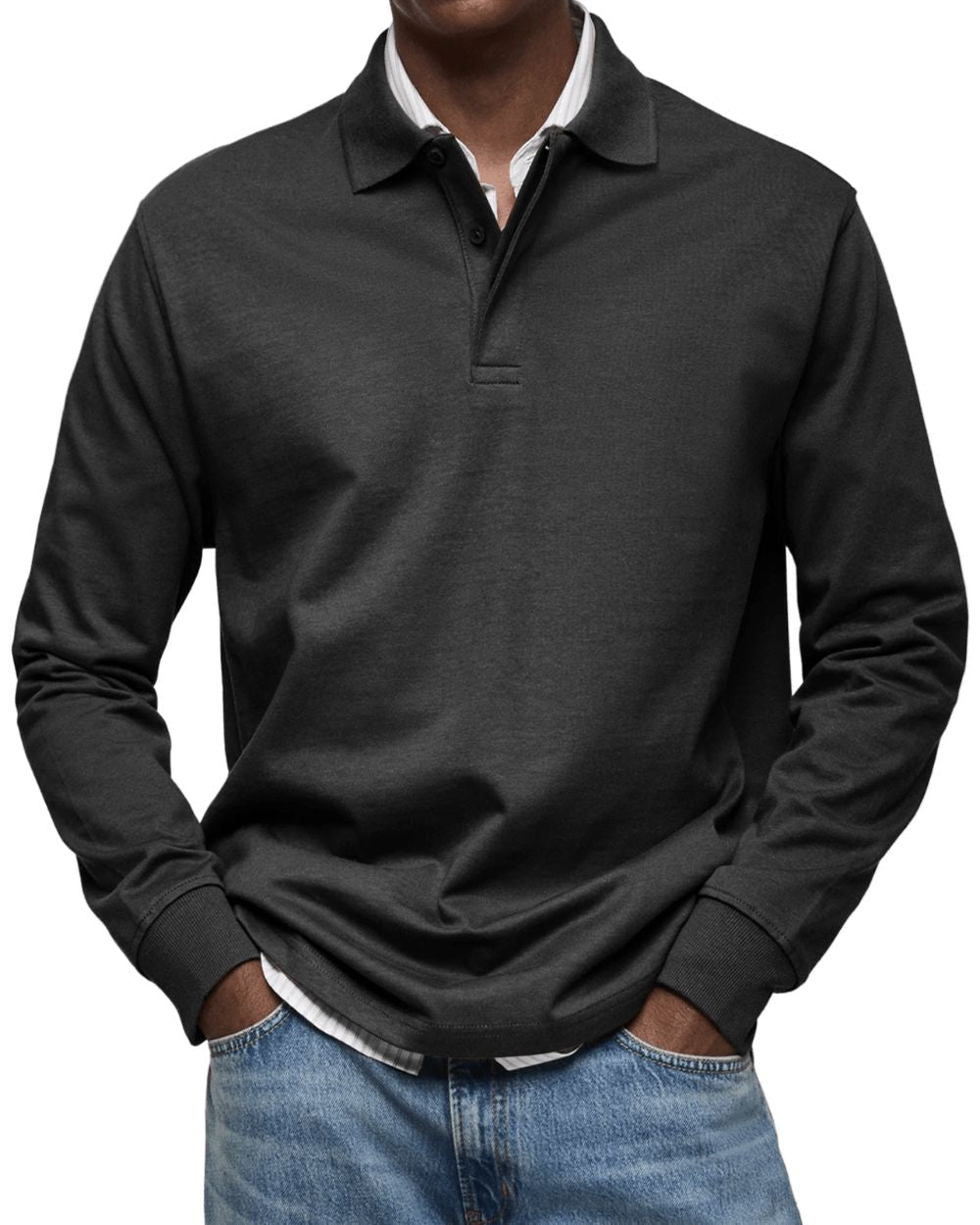Lässiger Polo-Pullover
