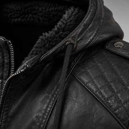 Lederjacke Seefeld – Detailaufnahme