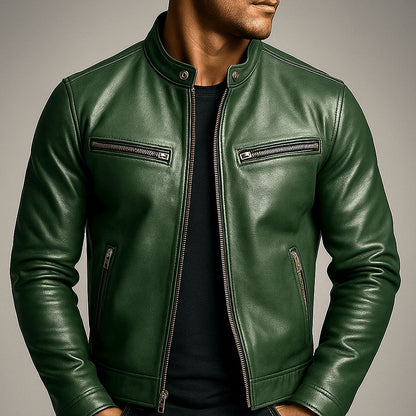 Vintage-Lederjacke