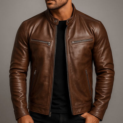 Vintage-Lederjacke